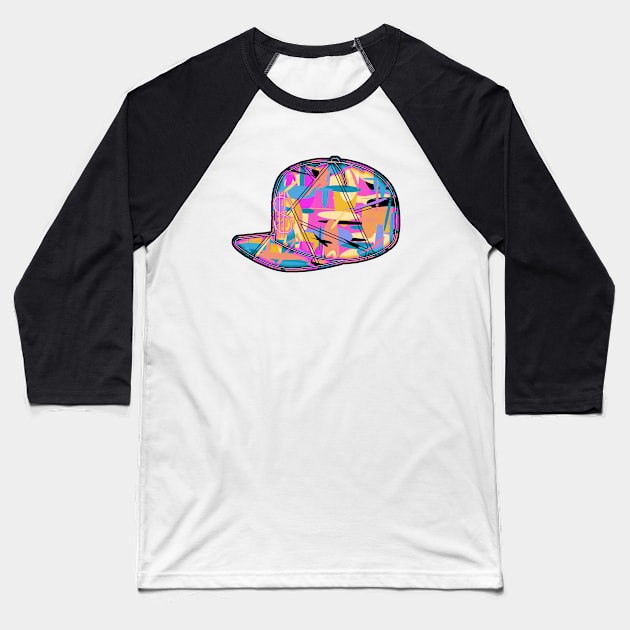 Money Hat 2 - Neon Dollar Sign Baseball T-Shirt by AnAzArt